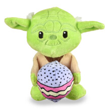 STAR WARS: 9" Yoda Påskägg Squeaker Hundleksak | 9 Tum Plush Yoda Hundleksak