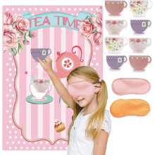 Decoraciones de Fiesta de Té FunPlux Juegos de Fiesta de Cumpleaños para Mujeres