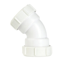 (32mm, White) Securplumb Compression Bend