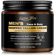Beurre de Boeuf pour Peau, Crème Visage au Beurre de Boeuf Nourrissant, Baume Anti-âge avec Rétinol & Acide Hyaluronique