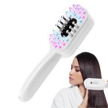 Electric Scalp Massager Red Light Therapy Comb with Oil Filling for Hair Growth Women