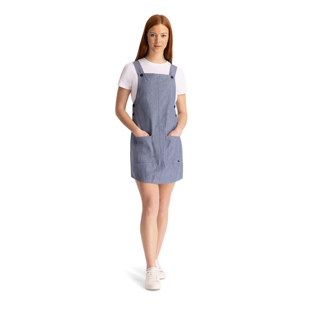 Trespass (10, Navy Chambray) Womens Pinafore Dress - Twirl