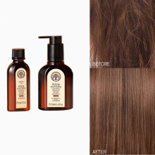 (Pink) 60ml+100ml Hair Care Essential Oil Nourishes Hair Roots, Firm Hair, Compact Hair, Repair and Improve Bifurcated Hair 2x  brown