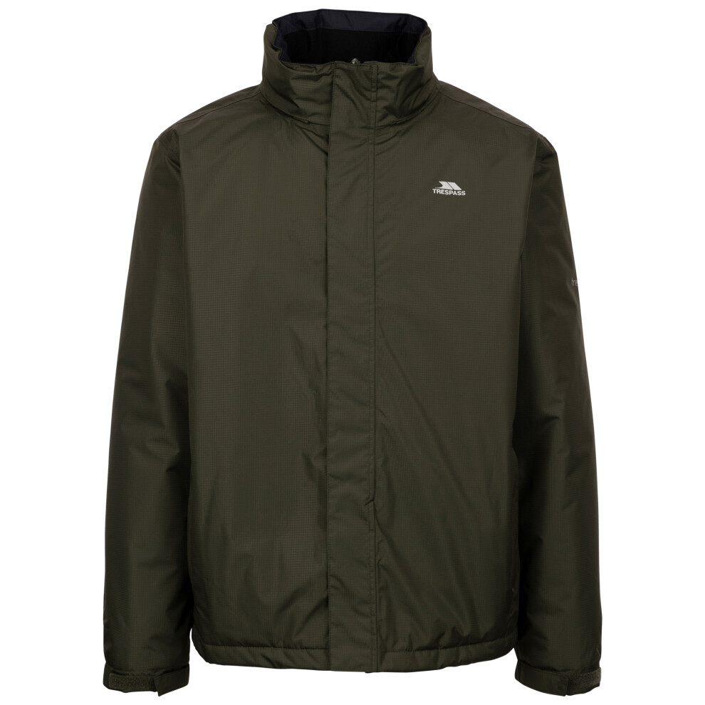 Trespass (S, Dark Vine) Mens Padded Jacket With Hood Farmcott