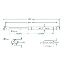 4X Kitchen Cabinet Door Stay Soft Close Hinge Hydraulic Gas Lift Strut Support Pressure 100N