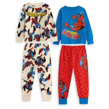 (6-7 Years) Marvel Multi-Pack of 2 Long Sleeve Long Leg Pyjama Set (Boys Multicoloured)