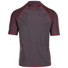 (XXS, Dark Grey) Trespass Mens Rash Guard Tshirt Short Sleeves Theo