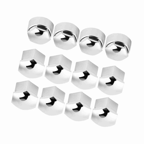 ABS Anti-Theft Hub Covers 20pcs 17mm Grey