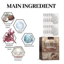 Revitalize Your Eyes with Coconut Eye Gel Patches Reduce Fine Lines, Dark Circles & Puffiness, Hydrating Anti-Aging Treatment with Collagen, Hyaluron