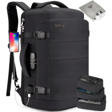 Tzowla Sac à Dos Voyage 40L pour Ordinateur Portable, Approuvé en Vol, Résistant à l'Eau, Antivol