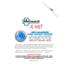 Allersearch X-Mit Polvo Limpiador Antialérgico para Alfombras