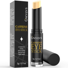 OMYIJVS Stick Contour Yeux Caféine, Stick Rafraîchissant Anti-Âge, Crème Contour Yeux Cernes, Rides, Poches
