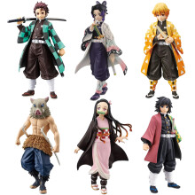 MLDVQJV 6Pcs Demon Anime Figures Set, Slayer Characters for Anime Fans and Kids (Standing Pose)