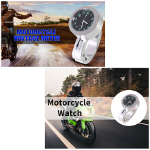 Silver Motorcycle Waterproof Handlebar Glow Mount