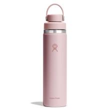 Hydro Flask Water Bottle - Insulated Stainless Steel - Wide Chug Lid, Non Spill, Leakproof in 24 Oz Tonal Trillium Pink