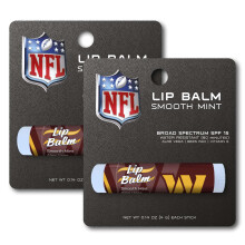FANMATS 37423 NFL - Washington Commanders SPF 15 Läppbalsam 2-pk | Burgunder | 2.5"x 1" | W Primär Logotyp