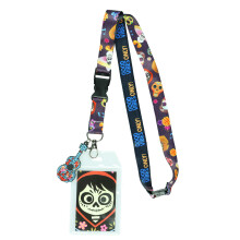 Disney Coco Good Vibes Only Lanyard med ID-hållare och 2,5" gummigitarcharm