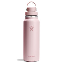 Hydro Flask Water Bottle - Insulated Stainless Steel - Wide Mouth Chug Lid, Non Spill, Leakproof in 40 Oz Tonal Trillium Pink