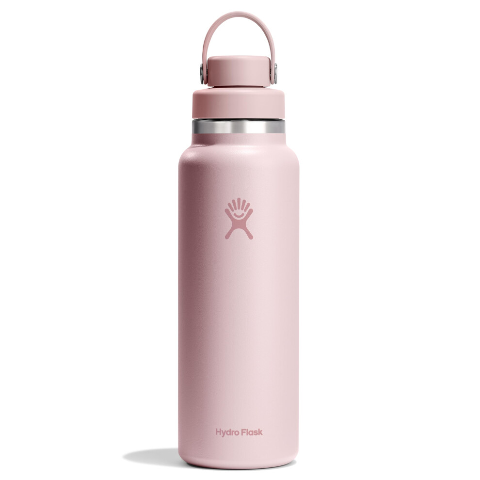 Hydro Flask Water Bottle - Insulated Stainless Steel - Wide Mouth Chug Lid, Non Spill, Leakproof In 40 Oz Tonal Trillium Pink
