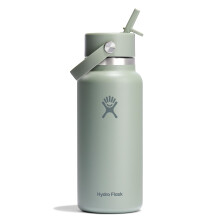 Hydro Flask Trinkflasche - Isolierter Edelstahl - Weithals Flexstrohhalmdeckel, auslaufsicher, nachfüllbar 32 Oz Tonal Agave