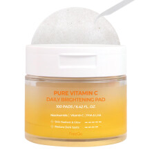 FreeGo Pure Vitamin C Dagliga Brightening Pads (100 Pads), K-Beauty Ansikts Pads för Ojämt Hyperpigmenterad Hud
