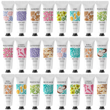 BODY & EARTH # LOVE 24 Pack Hand Cream för Torr Hud Lotion Naturlig Växtdoft