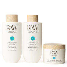 Raw Sugar The Moisture Smoothie Bundle - Champú, Acondicionador y Mascarilla, Cuidado para Cabello Seco