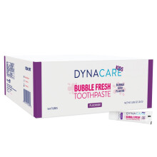 DynaCare Bubble Fresh Fluoridtandkräm för barn, Bubbelgumsmak, Karies skydd, 0.85 oz, 144 st