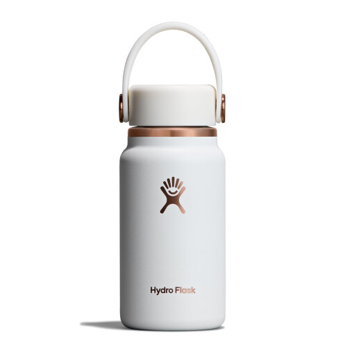 Hydro Flask Hydro Flask Micro Bottle - Isolierte Mini-Flasche für Handtasche oder Tasche, 6,7 Oz Chalk White ARC