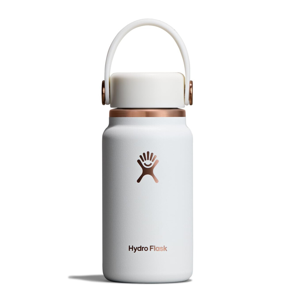 Hydro Flask Micro Bottle - Insulated Mini Leak Proof Flask For Purse Or Pocket In 6.7 Oz Chalk White Arc