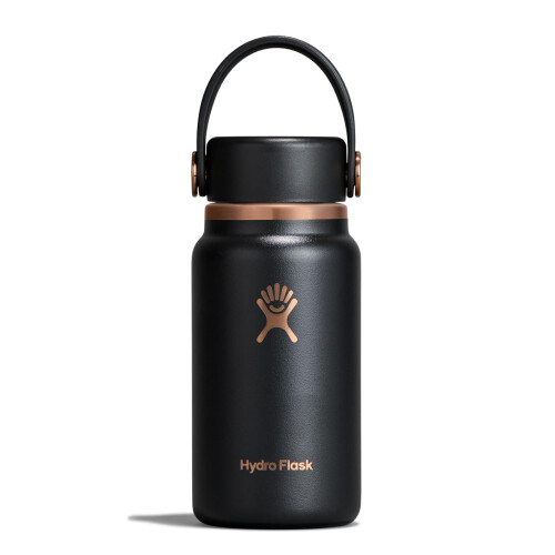 Hydro Flask Hydro Flask Micro Bottle - Mini Flacon Isolé 6,7 Oz Noir
