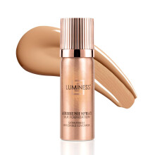 LUMINESS Airbrush Spray Foundation - Byggbar Täckning, Anti-Aging Formulering m Hyaluronsyra