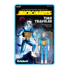 Super7 Reaction+ Micronauts Viajero del Tiempo (Azul Translúcido) - Figura de 4" con Accesorios