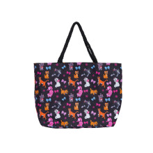 Disney Katt Canvas Tote för kattälskare, Figaro Cheshire Marie Berlioz Toulouse, stor vattentålig väska