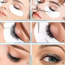 Under Eye Gel Pads 50 Pairs Under Eye Patches Isolation Eyelash Extension Pads Lint Free Beauty Mask Tool Makeup