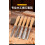 (Beech handle chisel five-piece set) 5Pcs Beech Wood Handle Wood Chisel Set, Multi-purpose Carpenter Tools for Wood Carving and Grooving 4