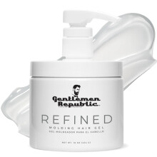 Gentlemen Republic 16oz Refined Hair Gel m/Pump - Professionell Formel för 24 Timmars Glans och Håll