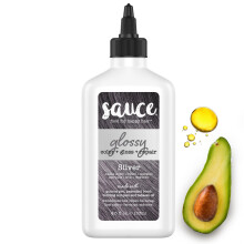 Sauce Beauty Glossy Color + Gloss + Repair, Tinte Semi Permanente Plata, Brillo y Reparo