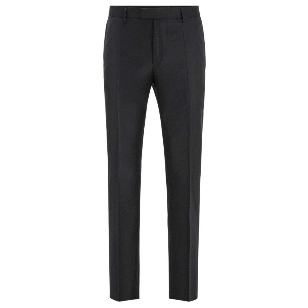 Hugo Boss (28R, ) Mens Glover Slim Formal Trousers Black