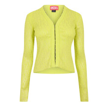 (10 UK, Yellow) Diesel Womens/Ladies Metal Hook Slim Cardigan