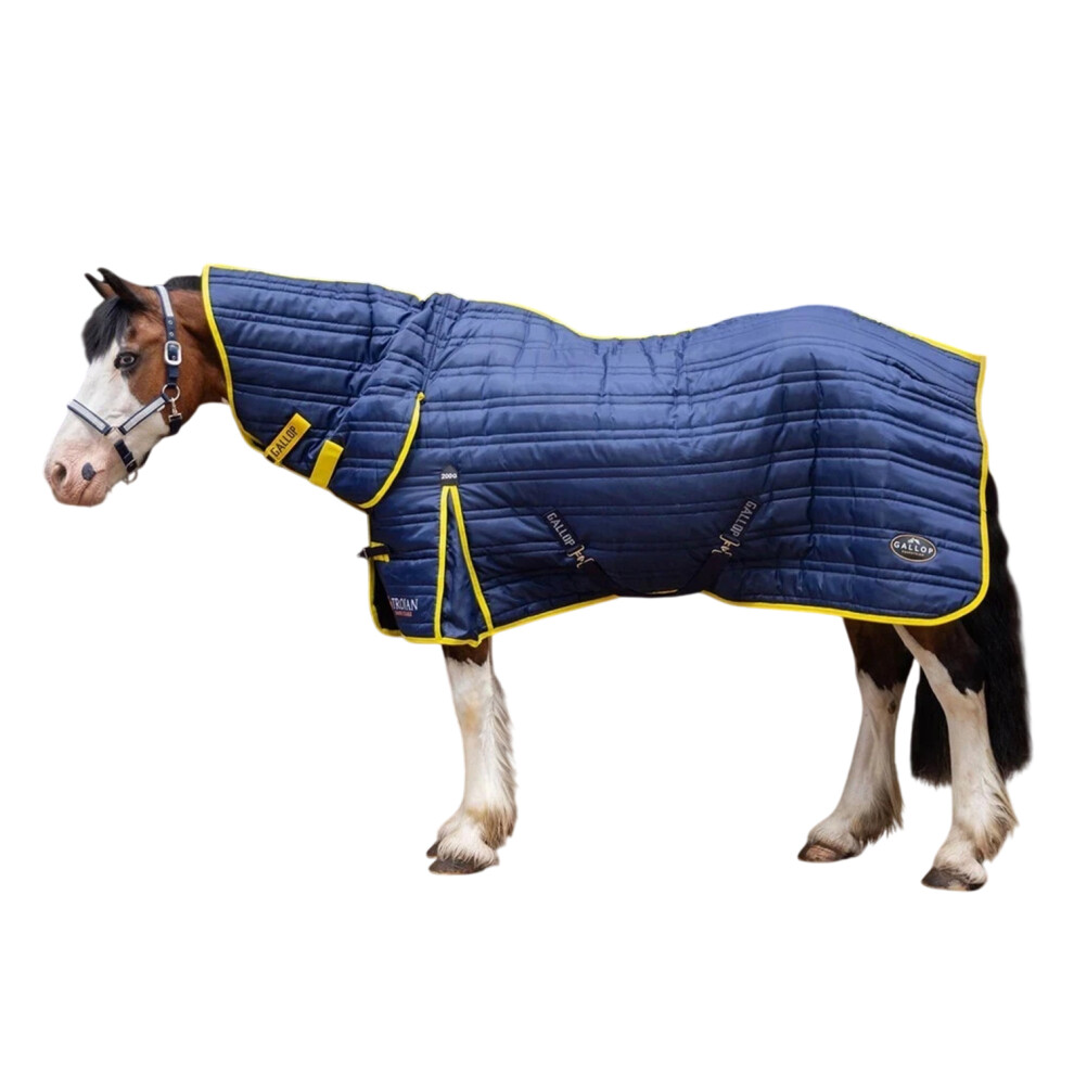 Photos - Equestrianism Gallop   Trojan Combo Neck 200g Horse Stable Rug (6' 0", Navy)