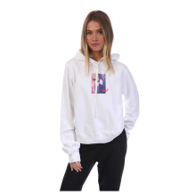 (M, White) Diesel Womens/Ladies Reggy Relaxed Fit Hoodie