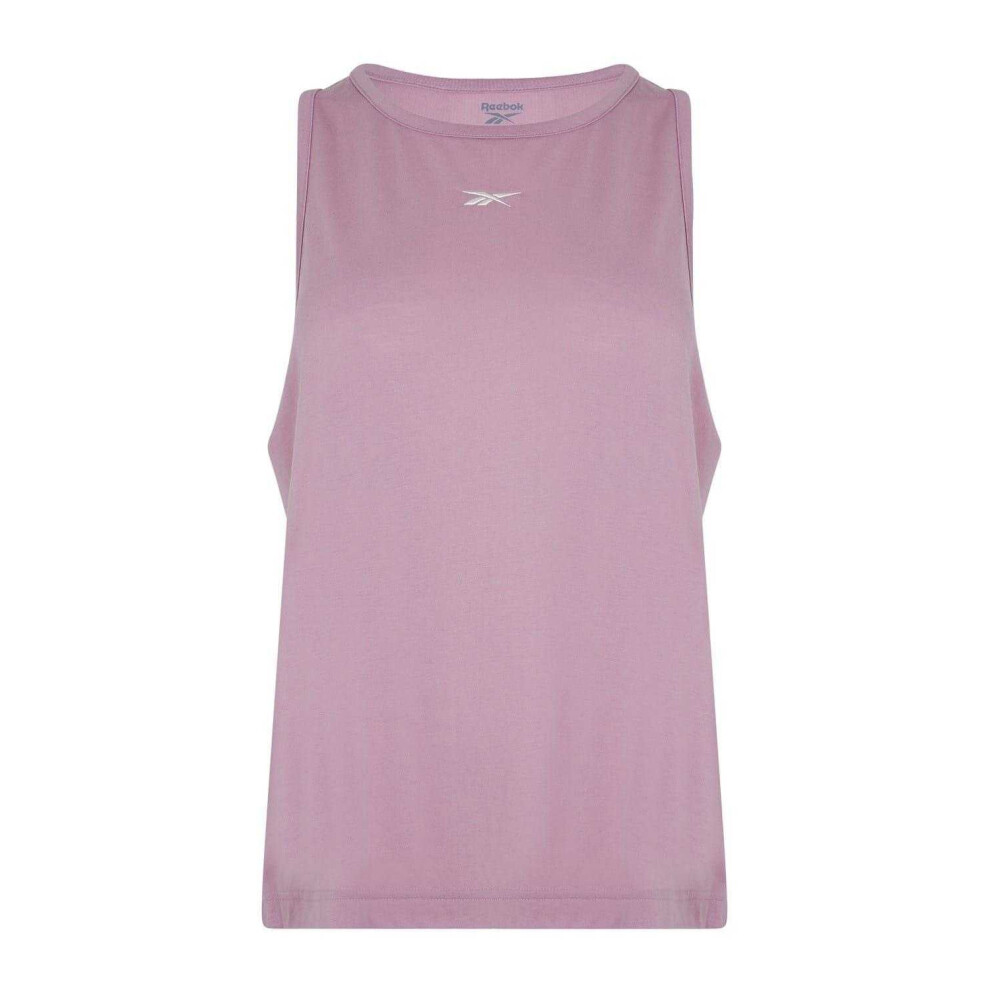Reebok (Xs, ) Womens/Ladies Smooth Crew Neck Sleeveless Maternity Tank Top Pink