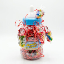 Seaside Sweets Fruit Dummy Pops 30 x 65g Hard Rock Lollipops Money Box Tub