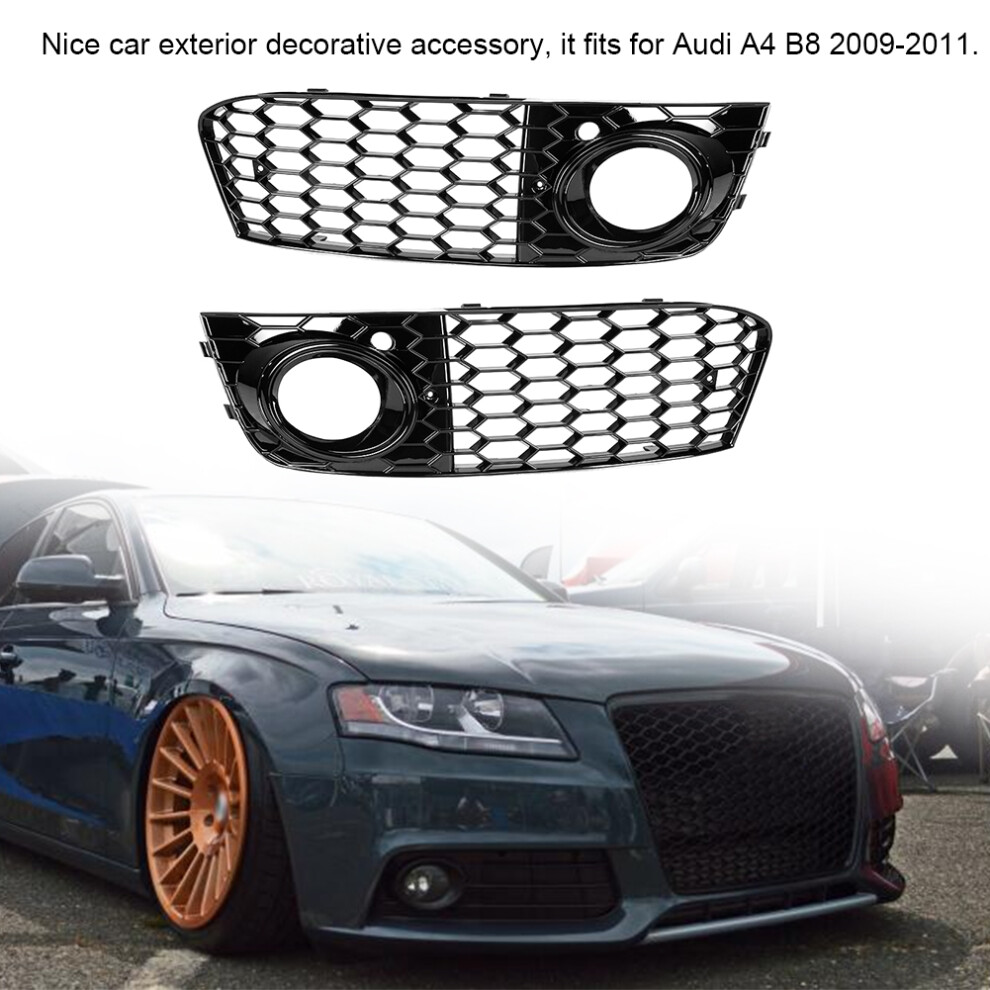 Audi A4 B8 Fog Grille Mesh Cover 2009-2011 Light 7293282217195