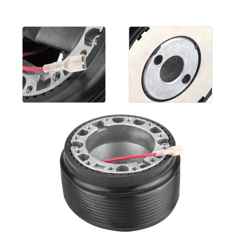 Black 6-Bolt Steering Wheel Hub for Mazda