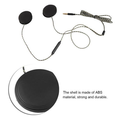 TPE Cable Helmet Headphones 3.5mm Plug