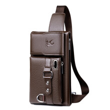 WEIXIER Marke Unisex Single-Shoulder Multifunktions-Taillentasche mit GroßEr KapazitäT Herren-Brusttasche LäSsige UmhäNgetasche Brieftasche
