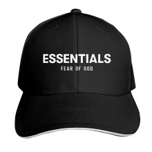 (Essentials Fear of God, Black) Adult Unisex Baseball Cap Adjustable Hat