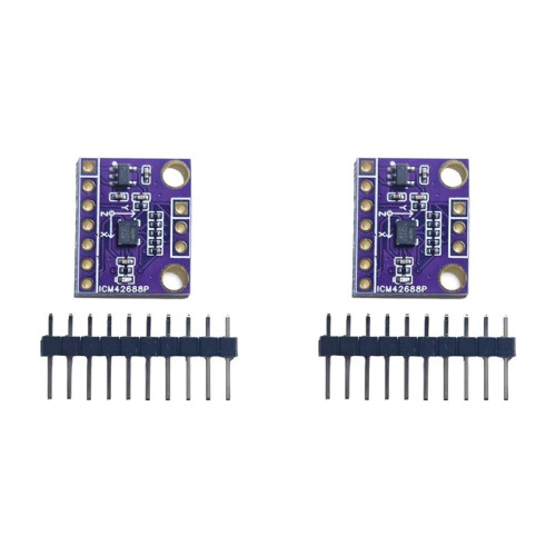 2X ICM42688 Six-Axis IMU Module 6-Axis Attitude Sensor Module Low Temperature Drift and Offset Supports IIC SPI Driver
